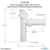 Drain Line Adapter (DLA) with 1/4-inch Quick Connect Fitting for