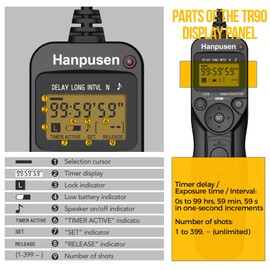 Camera Remote Control with Intervalometer,S8 Timer Shutter Release for Sony a1 a9 a9m2 a7 a7M2 a7M3 7RM2 a7RM4 a7S a7SM3 a7SM2 a3500 a6600 a6500 a6100 RX100M5 RX100M6 RX100M7 HX99 HX90 HX350 HX400