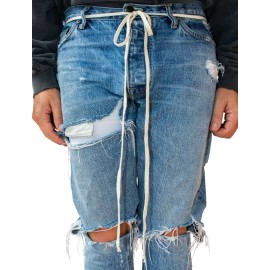 Original Gentlemen Fear of God/FOG/MNML Alternative Extended Cotton Cream Drawstring Cord (Belt) V3