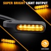 QUASCO Universal Motorcycle Turn Signals Sequential Front Led Blinkers Amber