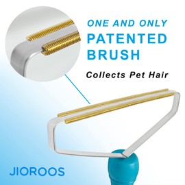 Jioroos Pet Hair Remover, Portable Pet Hair Remover, Reusable Pet Cat and Dog Hair Remover, Cat and Dog Hair Remover for Couch, Carpet, Rugs, Pet Tower & More - Gets Every Hair!