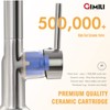 GIMILI Brushed Nickel Kitchen Faucet with Pull Down Sprayer with