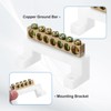 sourcing map 2 Pcs Terminal Ground Bar, 7 Positions Screw