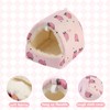 YAJISA Guinea Pig Bed Hideout, Soft Hamster Bed with Cute