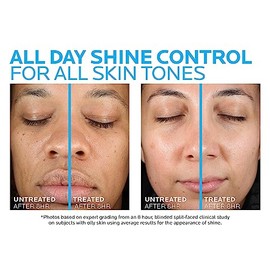 La Roche-Posay - Crema hidratante facial mate de doble reparación Toleriane, humectante en gel diario para controlar la piel grasa con niacinamida, sin aceite