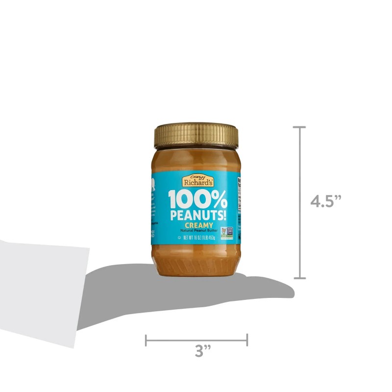 Crazy Richard’s 6 Pack Crazy Richard's All-Natural Creamy Peanut Butter