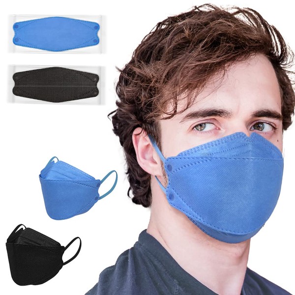 Brodio 3D Face Mask 30 Packs - Individually Wrapped Safety
