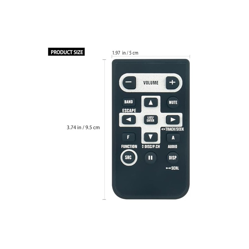 Allimity Replacement Remote Control Replacement for Pioneer Car Stereo CD-R320