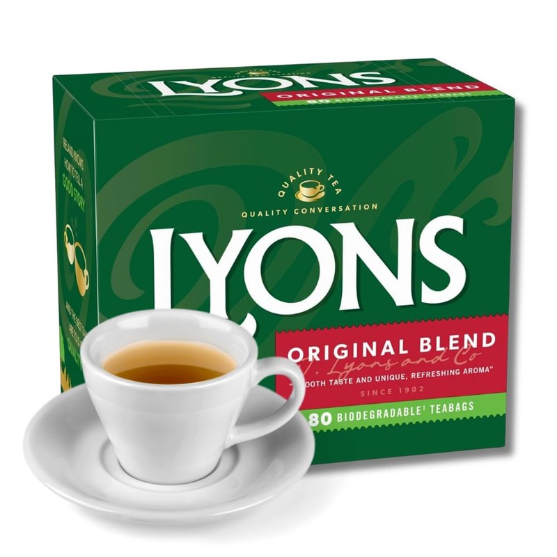Lyons Original Blend Irish Tea Bags Smooth Taste and Unique
