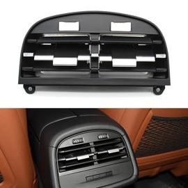 Partscollect Rear Center A/C Air Vent Outlet Panel Grille Cover Compatible for Maserati Ghibli 2014-2020 Replaces OE# 670021523-C 670021523