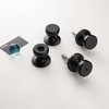 STARPY Black Door Knobs, Pismo Door Knob with Lock, Privacy