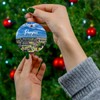 Pompeii Christmas Ornament – Double-Sided Ceramic Tree Decoration Featuring Mount