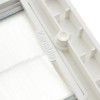 kenable White Brush Front Plate for Cable Exit / Wall
