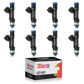FIREMOTOO Fuel Injectors Pack of 8 4 Holes Compatible with Ford for F150 Flex 2009-2010 Expedition Gas 2009-2014 for Lincoln Navigator Flex 2009-2014 V8 5.4L