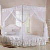 Caredy Mosquito Net, Universal White Luxury Mosquito Net Princess Three
