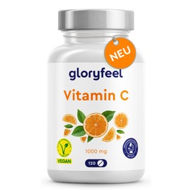 Vitamin C 1000mg - Hochdosierte, vegane Tabletten für Immunsystem & Energie* - Kleine Tabletten + leicht zu schlucken - 120 Stück für 4 Monate Vorrat - Laborgeprüft und ohne Zusätze