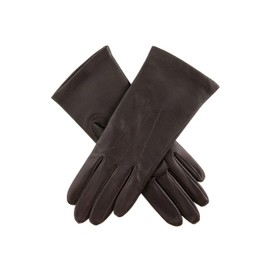 Dents Elizabeth Women's Silk Lined Leather Gloves BLACK 7.5