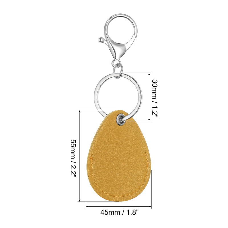[PATIKIL] Leather Key Chain Leather Keychain with Key Ring Keychain