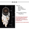 Handmade Dream Catchers,White and Gold Feather Decoration for Christmas Wedding