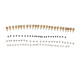 Pushrod Linkage Limiter Quick Adjust, RC Pushrod Connector, Pushrod Linkage Limiter with Screws, Nuts and Washers for Model Boats, Airplanes and Helicopters(2.0mm)