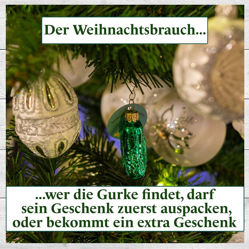 Thüringer Weihnacht Glass Christmas Pickle