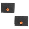 Healeved 2pcs Essential Oil Storage Organizer Felt Pouch for Bottles