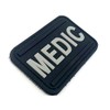 Medic First Aider Paramedic PVC Airsoft Paintball Patch (Black)
