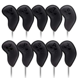LIANYG Golf Club Covers Golf Club Iron Headcover Golf Iron Head Covers Golf Club Iron Headovers Wedges Covers 10pcs/set Golf Head Covers (Color : B)