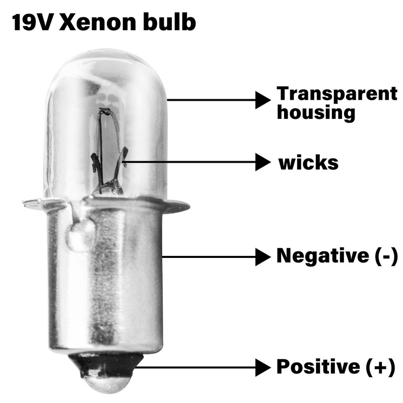 Ameri 19.2 VOLT Flashlight/Worklight Replacement XENON Bulbs 19v for CRAFTSMAN(8pack)