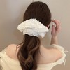 40Bandit Large Adult Scrunchies, Black, White, Hair Accessories, Hair Elastics
