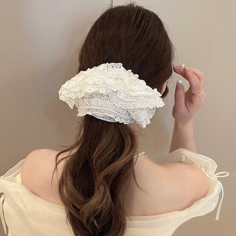 40Bandit Large Adult Scrunchies, Black, White, Hair Accessories, Hair Elastics