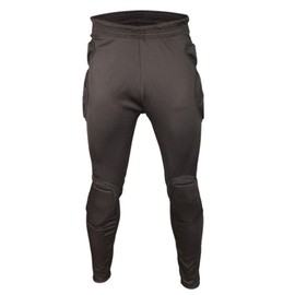 REDSHORE Men's Padded Compression Pants with Knee Pads,Goalkeeper Black Tights Pants Protection Suit,Length Padded Soccer Pant | Premium Hip & Knee Protector(XL)