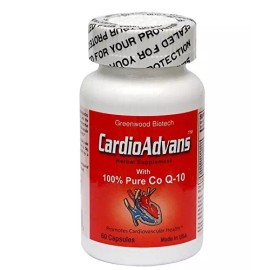 Greenwood CardioAdvans with 100% pure CoQ-10, 60 Caps