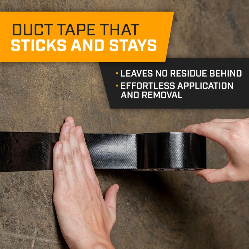 Lockport Black Duct Tape Heavy Duty 2in x 45 Yards