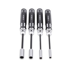 Hex Socket Nut Driver Set Hex Nut Socket Wrench Sleeve Aluminum alloy Wheel Spanner for RC Cars Model Airplanes