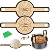 Silikon Backmatte für Dutch Oven,backmatte brot,Antihaft 2 PCS, leicht zu
