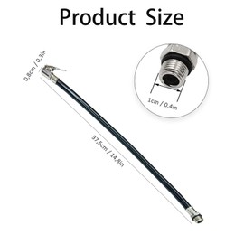Tyre Inflator Full Tube 10mm Threaded for Cars Motorcycles Bikes
