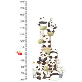 HIMKI Height Chart for Children - Wall Sticker Children's Room - Children's Height Chart Wall Sticker Forest Animals Wall Sticker for Child Growth - Gifts for Boys & Girls - Scale Measures 50-150 cm