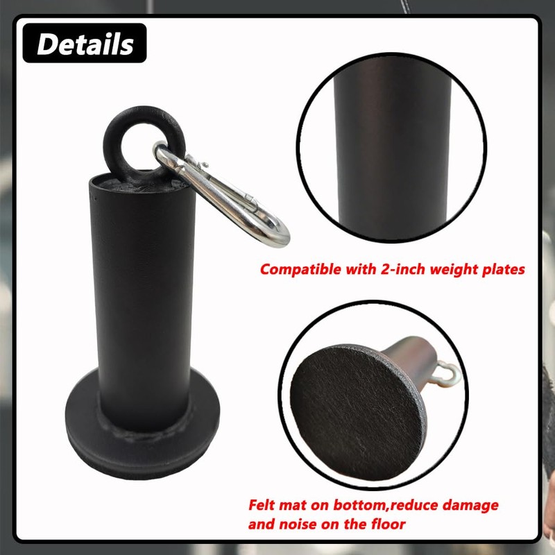 LOOEEL Weight Loading Pin with Heavy-Duty Hook and Loop,Suitable for