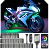 12pcs Motorcycle Underglow LED Strip Light Kit Waterproof RGB Neon