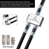 RELIAGINT 10ft, Black RG6 Coaxial Cable with F Connector,F81/RF Double