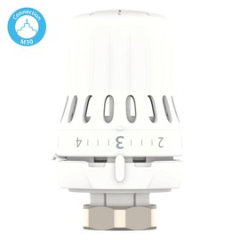 Danfoss React M30x1.5 Thermostatic Head with Fluid Filled Thermostatic Bellows and Built-In Sensor