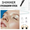 Wugbc Shimmer Eyeshadow Stick, Blue Aurora Glitter Eye Shadow Stick