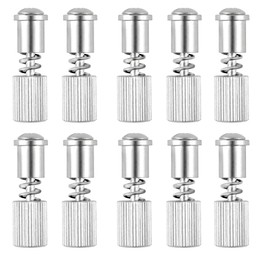 daier 10pcs Sewing Machine Spring Presser Foot Clamp, Quick Change Screws, Stainless Steel