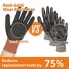 Schwer 6 Pairs Safety Work Gloves with Sandy Nitrile Coating