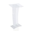 OUKANING Acrylic Podium Stand Pulpits for Churches with a Storage