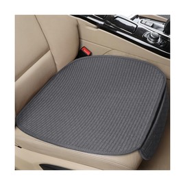 Sylvil 2 PCS Car Front Seat Protector Mats, 18.9" × 19.7" Memory Foam Non-Slip Auto Cushion Pad, Breathable & Comfortable Vehicle Seat Protector Cover, Universal Car Accessories (Gray)