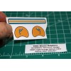 1966 OPI Error Miami Dolphins "A" Football Gumball Helmets *DIECUT