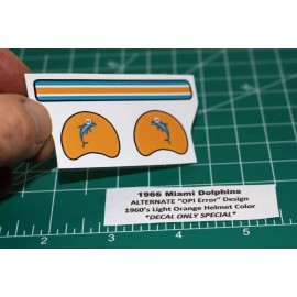 1966 OPI Error Miami Dolphins "A" Football Gumball Helmets *DIECUT DECAL ONLY*
