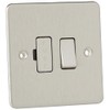 Knightsbridge FP6300BC FPAV6300BC Flat Plate 13A Switched Fused Spur Unit-Brushed